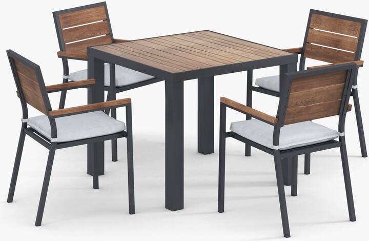 John Lewis Partners Platform 4-Seat Wood-Effect Garden Dining