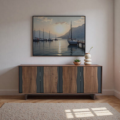 East Urban Home European-style retro minimalist sideboard