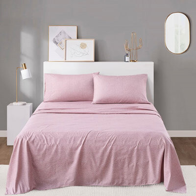 DuskDreams 4Pcs Sheet Of 100% Microfiber Cheerful Stylish Printed Sheets Soft Smooth Wrinkle For All Year -  Fits 16\