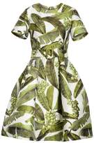 Thumbnail for your product : Oscar de la Renta Leaf Jacquard Dress