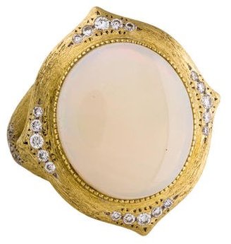 Jude Frances 18K Opal & Diamond Moroccan Cocktail Ring