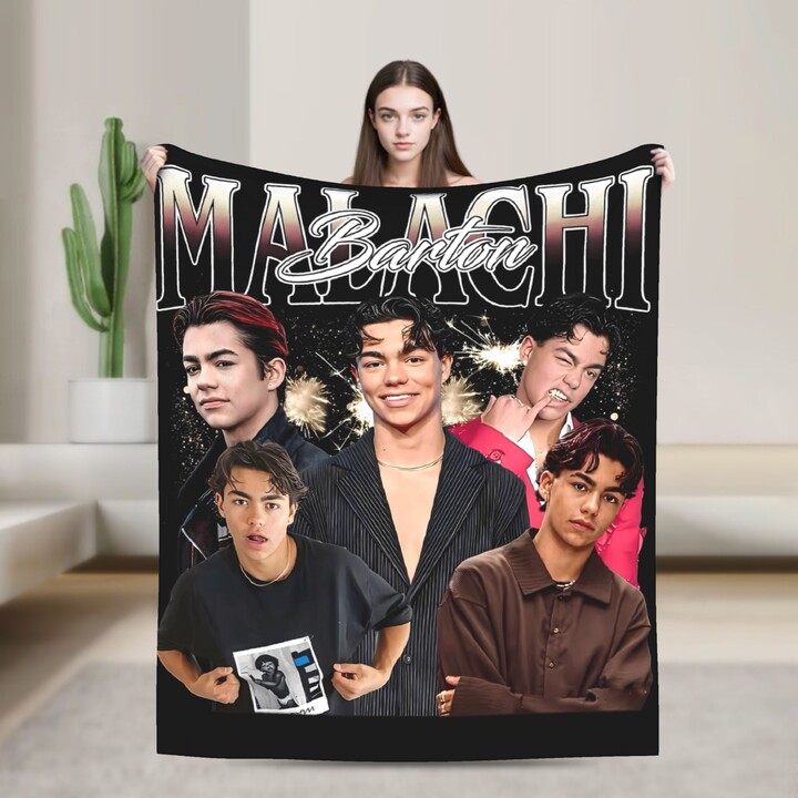 AliExpress Love Malachi Barton American 2025 Flannel Blanket Warm Soft Bedding Throws for Home Decor Picnic Fluffy Bedspread Sofa Bed Cover