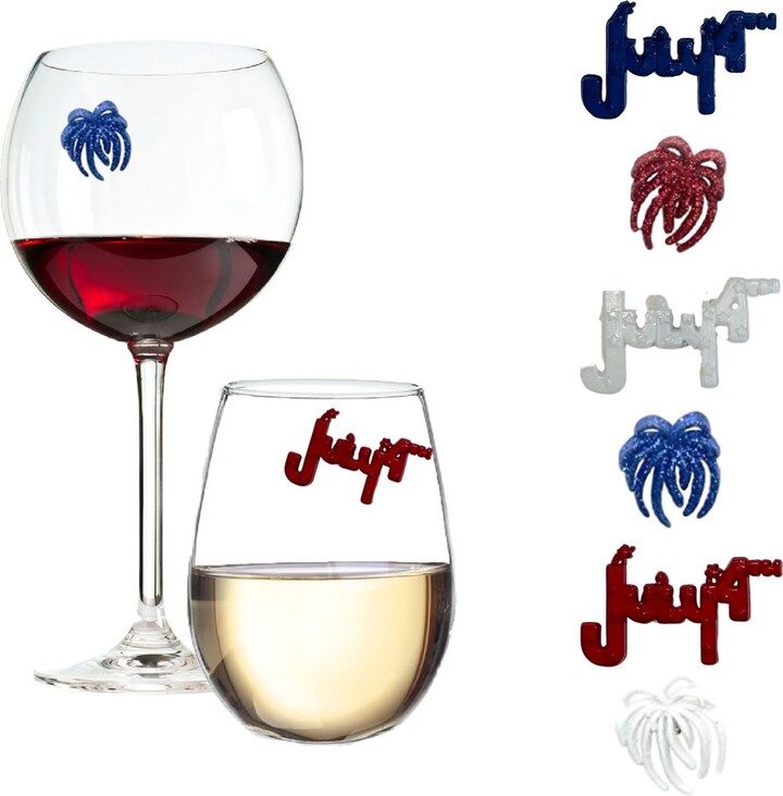 Wine Charmers Drink Markers, 4ct