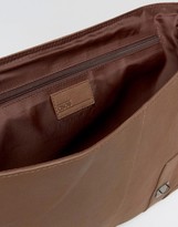 Thumbnail for your product : ASOS Leather Satchel With Buckle Fastening