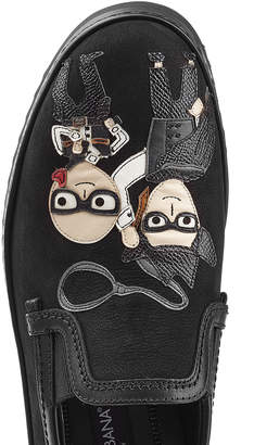 Dolce & Gabbana Leather Slip-Ons