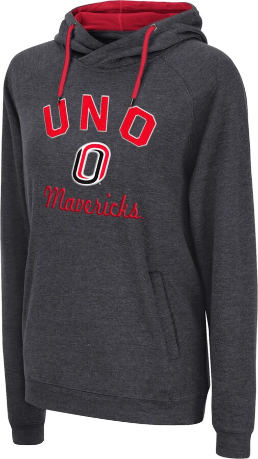 Colosseum Women's Nebraska-Omaha Mavericks Black Pullover Hoodie, Small