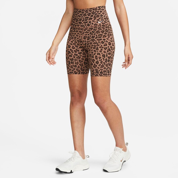 Nike Women's One Dri-FIT Leopard All-over Print 7 Inch Biker Shorts -  ShopStyle
