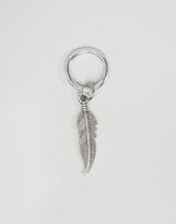 Thumbnail for your product : ASOS Pack of 6 Leaf Charm Hair Rings