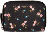 Thumbnail for your product : Givenchy Black Mini Zip Hibiscus Wallet