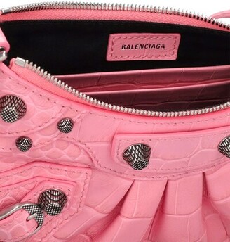 Balenciaga Le Cagole mini embossed leather purse