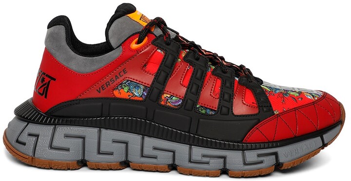 versace trigreca red