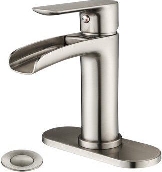 MAXWELL Matherne Single Hole Bathroom Faucet with Drain Assembly