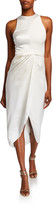 Thumbnail for your product : Brandon Maxwell High-Neck Wrapped Skirt