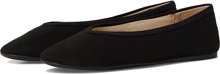 Journee Collection Fortune Women's Flat Shoes Black Suede : 9.5 M Synthetic