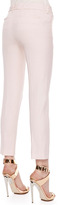 Thumbnail for your product : Roberto Cavalli Wool-Linen Ankle Pants, Blush