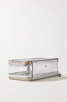 Thumbnail for your product : Anya Hindmarch Inflight Metallic Leather-trimmed Perspex Cosmetics Case - Silver