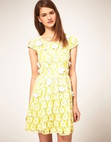 Thumbnail for your product : ASOS Skater Dress with Embellished Detail