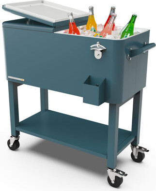 Permasteel 80-Qt Outdoor Patio Cooler with Removable Basin