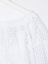 Thumbnail for your product : Elsy broderie anglaise pleated trim top