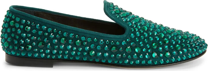 Giuseppe Zanotti Evangeline crystal-embellished loafers