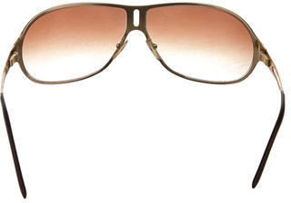 Prada Logo-Embellished Aviator Sunglasses