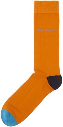 Ted Baker Men's Organic block colour sock