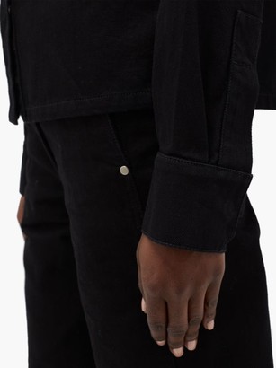 Lemaire Garment-dyed Cotton-twill Overshirt - Black