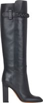 Thumbnail for your product : Valentino Braided-Strap Knee Boots-Grey