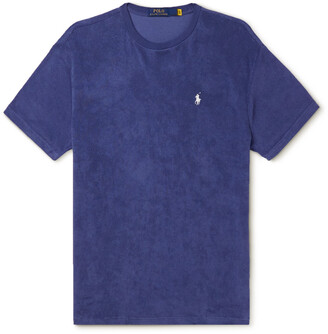Polo Ralph Lauren Logo-Embroidered Cotton-Blend Terry T-Shirt - ShopStyle