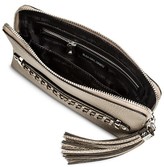Thumbnail for your product : Sam & Libby Women's Faux Leather Tassel Clutch Handbag - Pewter