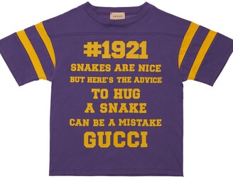 purple gucci shirt