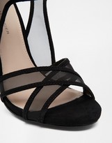 Thumbnail for your product : KG by Kurt Geiger Haze Black Suede Heeled Sandals