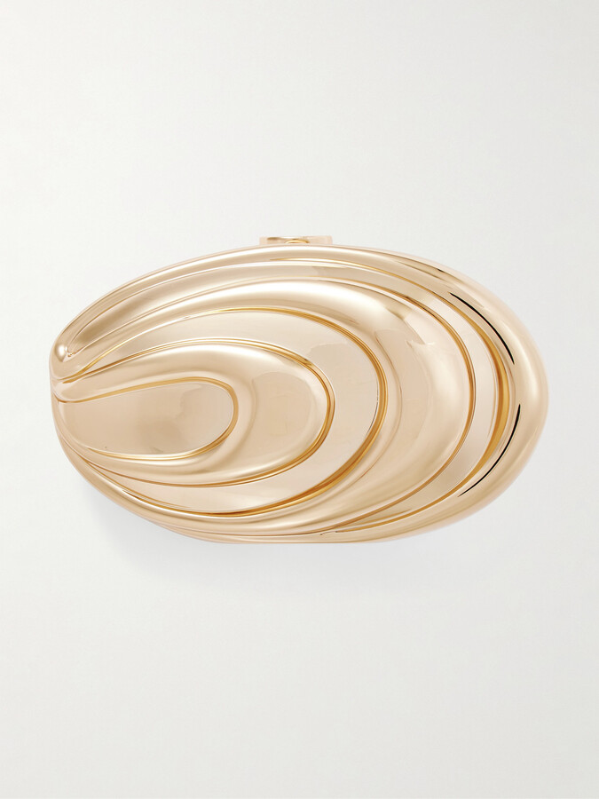 SIMKHAI - Inez Gold-tone Clutch - One size