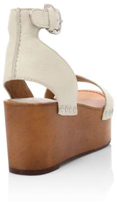 Frye Alva Leather Flatform Sandals