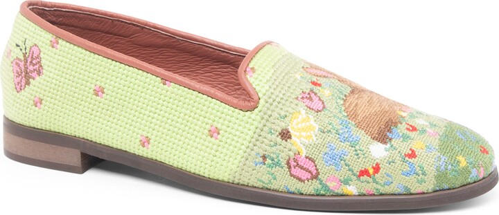 ByPaige Needlepoint Rabbit Flat