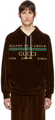 brown gucci hoodie