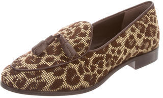 Trademark Needlepoint Leopard Loafers w/ Tags
