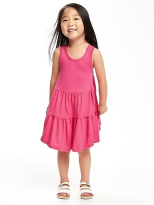 Old Navy Tiered Crochet-Strap Swing Dress for Toddler Girls