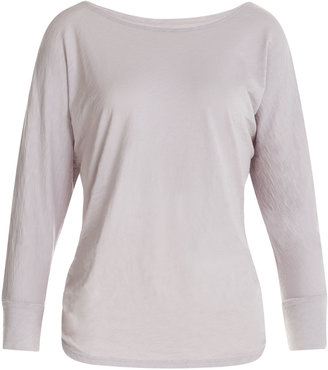 Velvet Long Sleeve Cotton T-Shirt