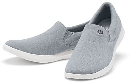 gray slip ons