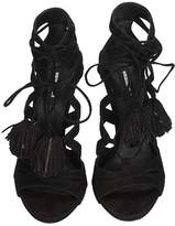Thumbnail for your product : DSQUARED2 Tie Me Up Sandals In Black Suede