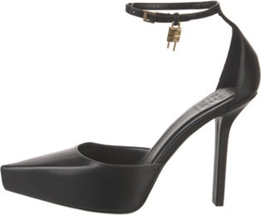 Givenchy Leather D'Orsay Pumps Black Pointed-Toes Wrap-Around Straps & Buckle Closure at Ankles Includes Dust Bag Unfortunately, due to restrictions, this item may not be eligible for shipping in all areas.