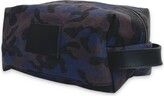 Thumbnail for your product : Vida Vida Canvas & Leather Wash Bag - Camouflage Blue