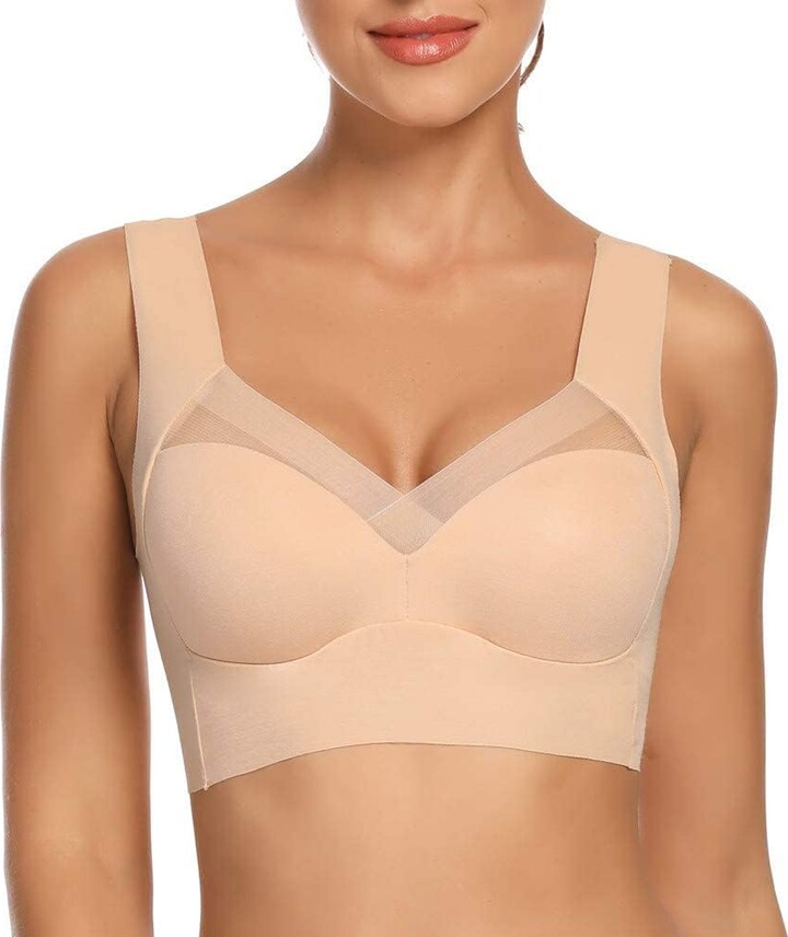JOATEAY Push Up T-Shirt Bra for Women Underwire Lightly Lined Everyday  Basic Bras Comfort Fit Padded