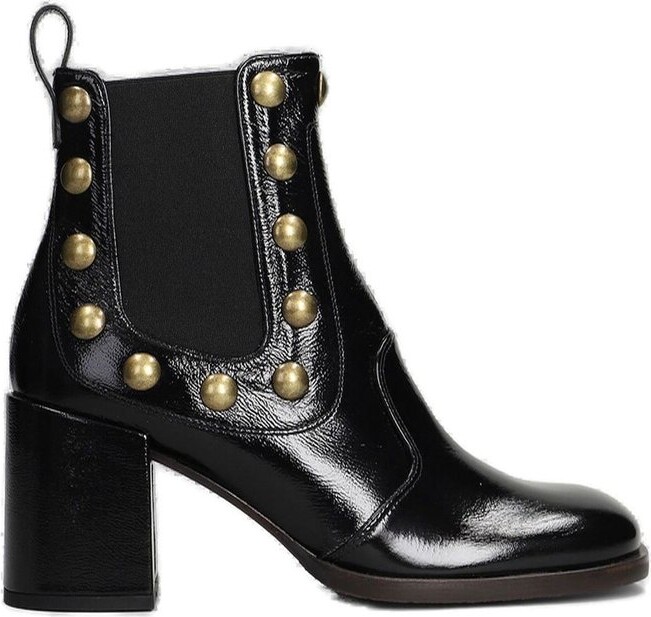 Chie Mihara Block Heel Embellished Boots