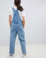 Thumbnail for your product : ASOS Maternity DESIGN Maternity denim dungaree in midwash blue