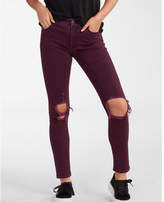 Thumbnail for your product : Express high waisted ripped stretch vintage skinny ankle pant