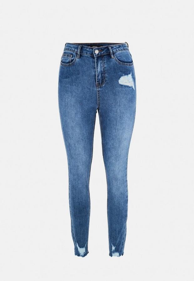 blue sinner clean distressed skinny jeans