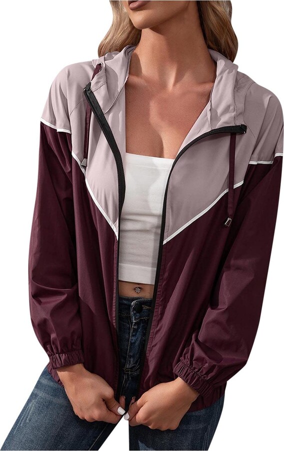 Fulidngzg Women's Outdoor Jacket 2 in 1 Large Sizes Thin Functional