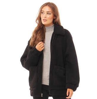 teddy bear jacket black